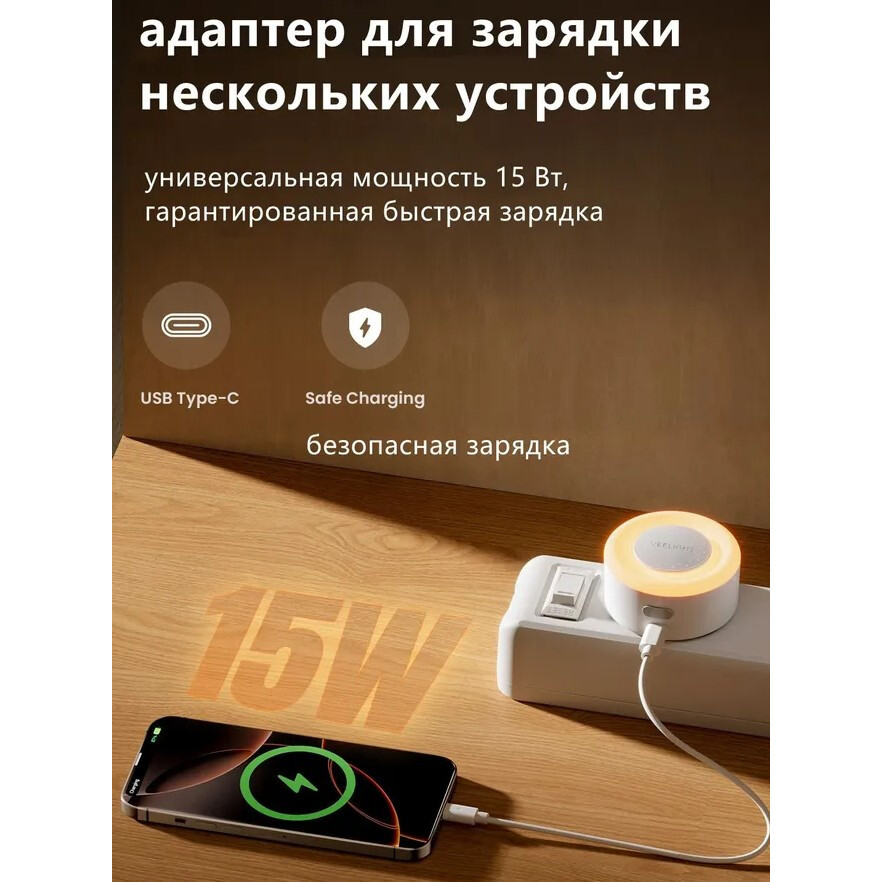 Светильник Yeelight J4 Plus Plug in Light Sensor Nightlight - YLYYD-0025 - фото 4