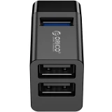 USB-концентратор Orico Mini 3-in-1 USB HUB (ORICO-MINI-U32L-BK-BP)