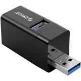 USB-концентратор Orico Mini 3-in-1 USB HUB (ORICO-MINI-U32L-BK-BP)