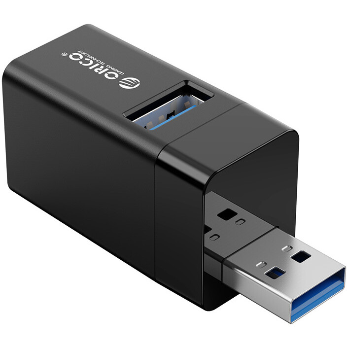 USB-концентратор Orico Mini 3-in-1 USB HUB - ORICO-MINI-U32L-BK-BP - фото 4