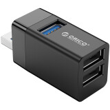 USB-концентратор Orico Mini 3-in-1 USB HUB (ORICO-MINI-U32L-BK-BP)