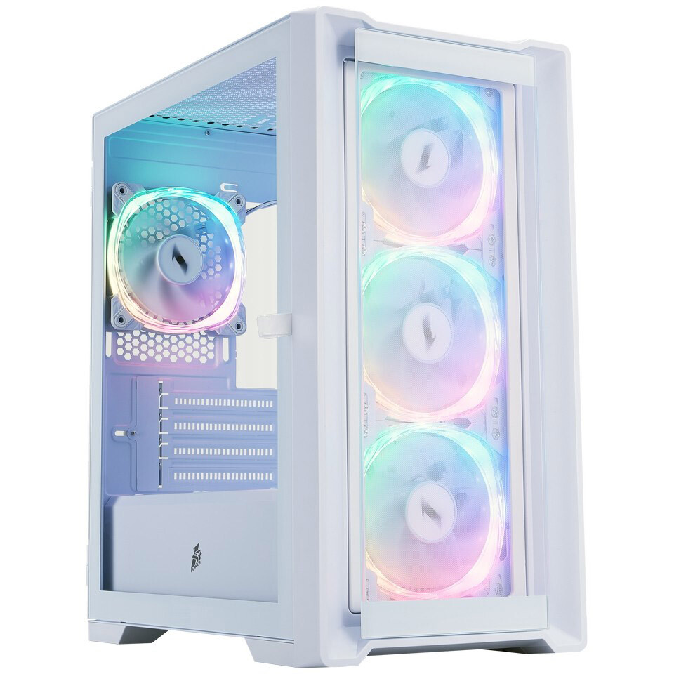 Корпус 1STPLAYER TRILOBITE T4-G ARGB White - T4-G-WH-4FS7-W