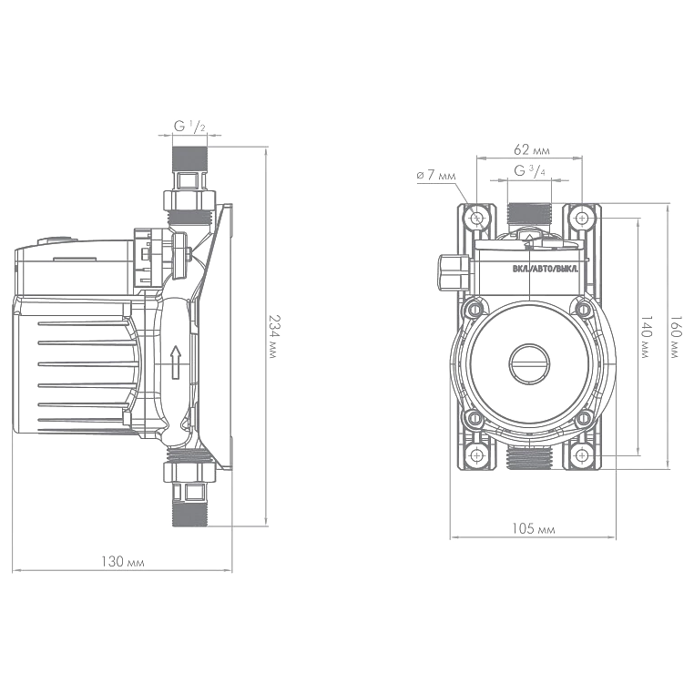 Насос Джилекс Комфорт ПРО 25/9 - 4005 - фото 6