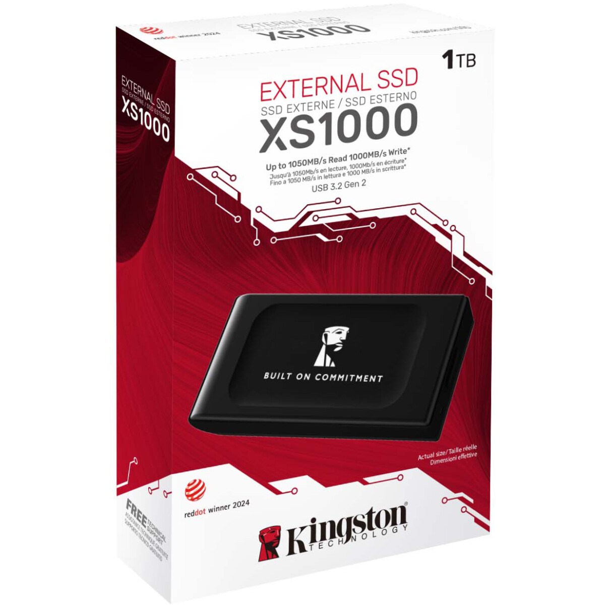 Внешний накопитель SSD 1Tb Kingston XS1000 (SXS1000/1000GA) - фото 3