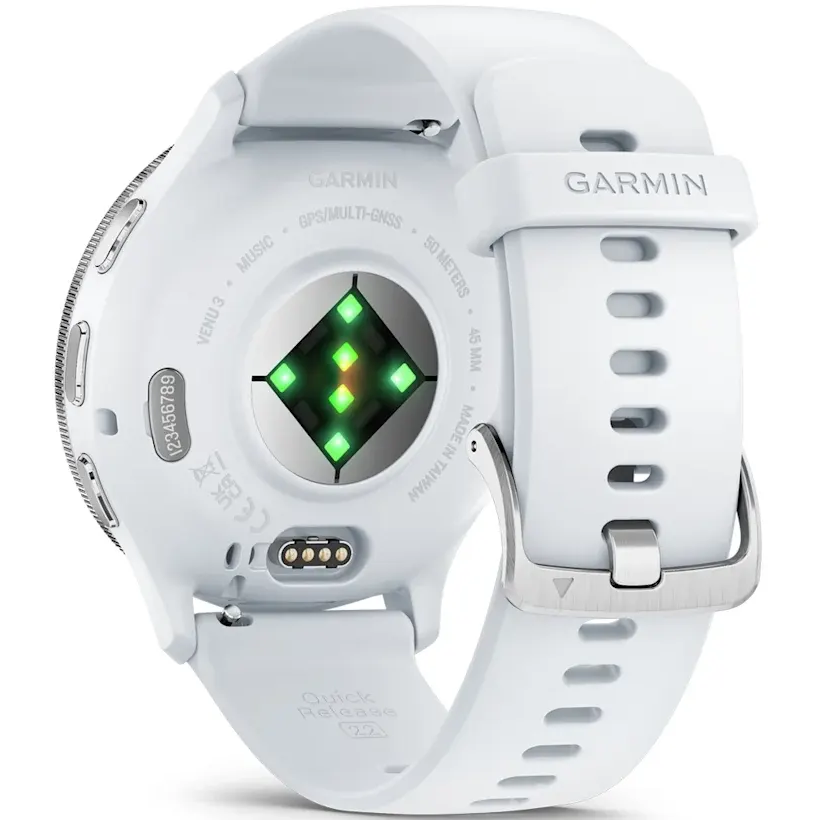 Умные часы Garmin Venu 3 White/Grey/Silver - 010-02784-00 - фото 8