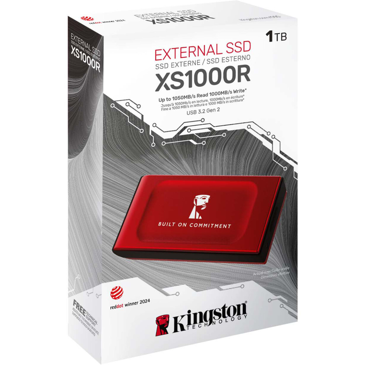 Внешний накопитель SSD 1Tb Kingston XS1000R (SXS1000R/1000GA) - фото 3