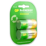 Аккумулятор GP ReEnergy (C, 3000mAh, 2 шт.) (300CHCRGY-2CRCB2) (4891199233821)