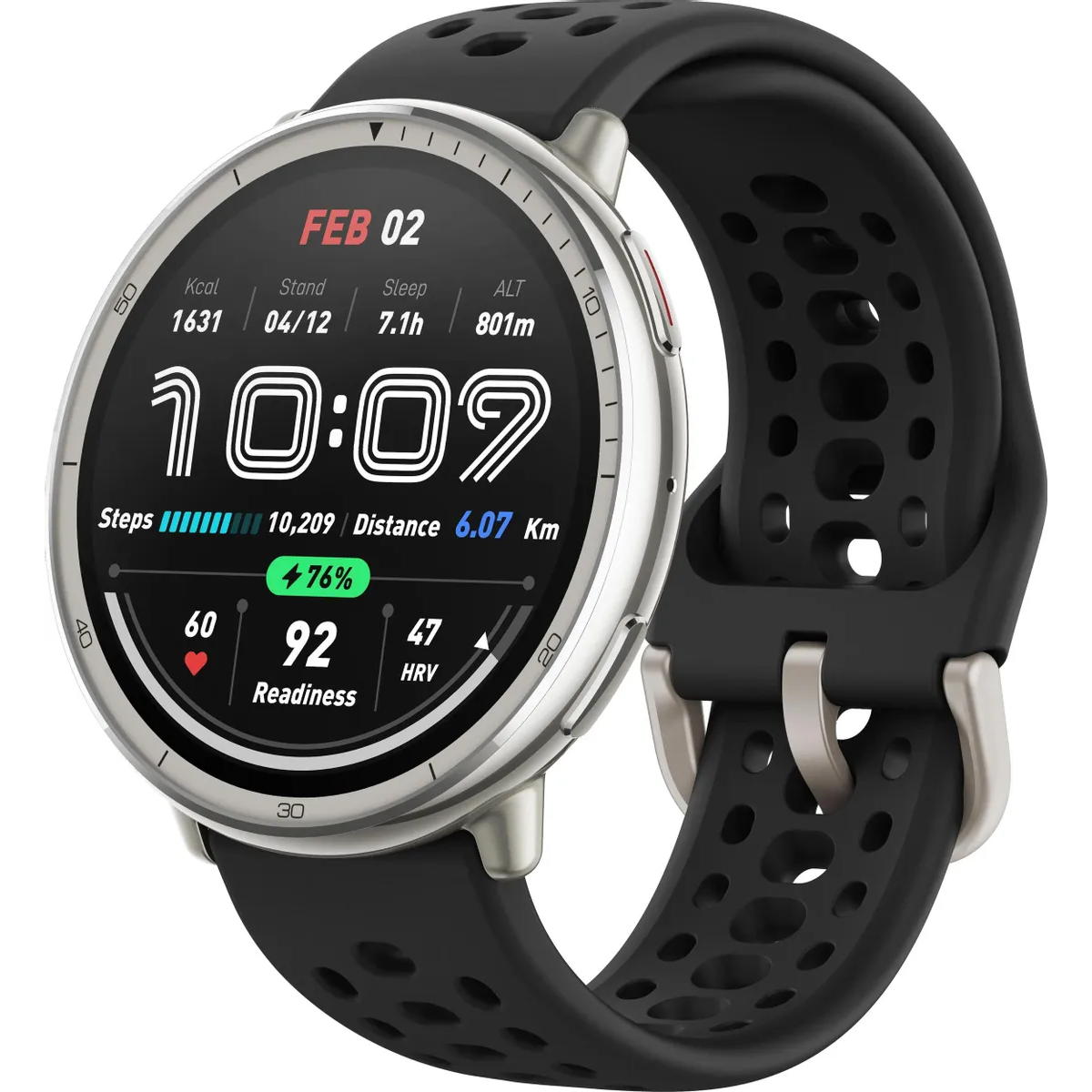 Умные часы Amazfit Active 2 Black/Silver - фото 2