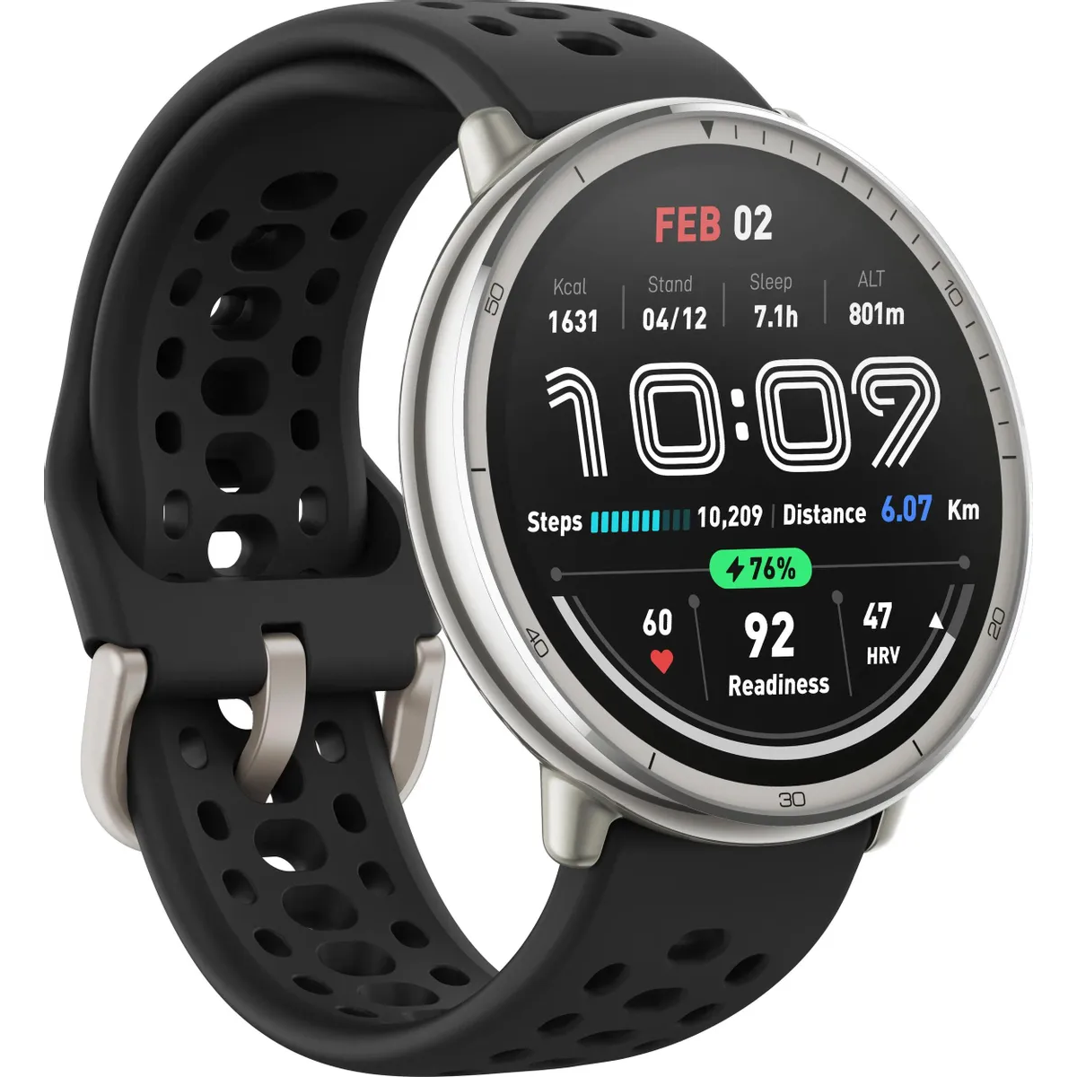 Умные часы Amazfit Active 2 Black/Silver - фото 3