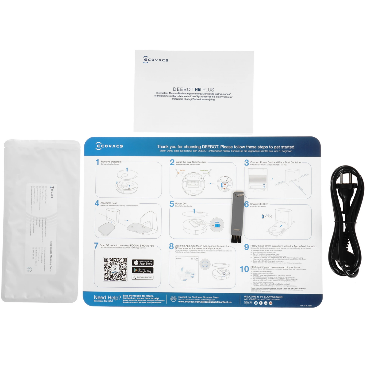 Робот-пылесос ECOVACS Deebot X1 Plus - DEX55 - фото 11