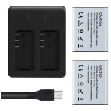 Аккумулятор + зарядное устройство AKASO SYZ0066-BK-01
