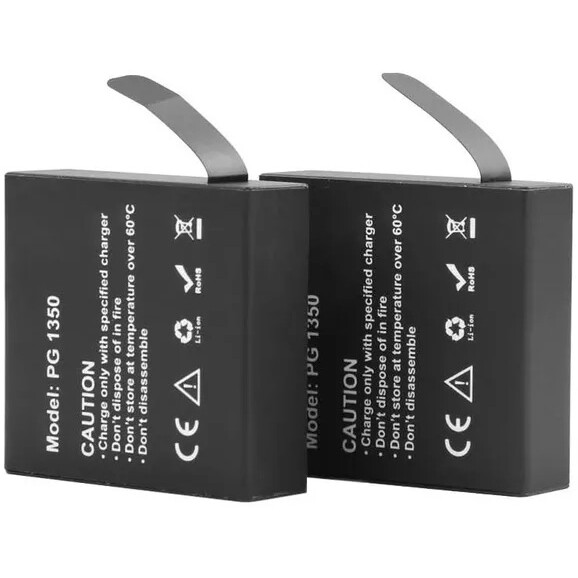 Аккумулятор + зарядное устройство AKASO SYZ0085-BK - фото 2