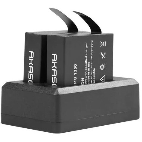 Аккумулятор + зарядное устройство AKASO SYZ0085-BK - фото 5