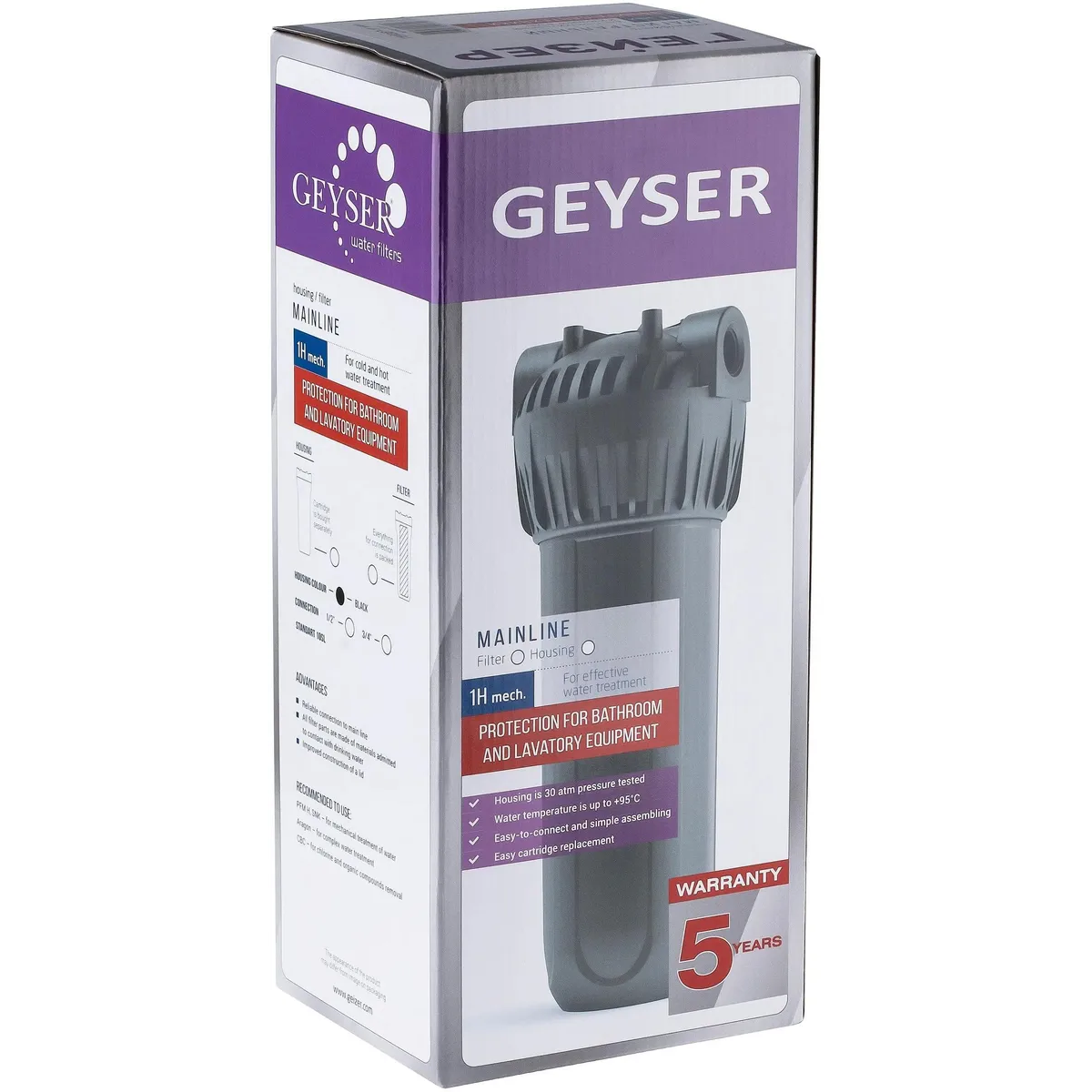 Фильтр для воды ГЕЙЗЕР 1Г мех 1/2" - 32010 - фото 11