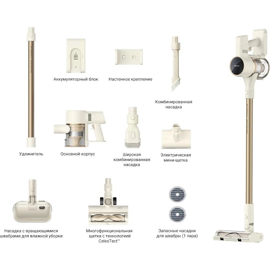 Пылесос TROUVER S3 Detect Aqua Gold/Grey - VTV20A - фото 7