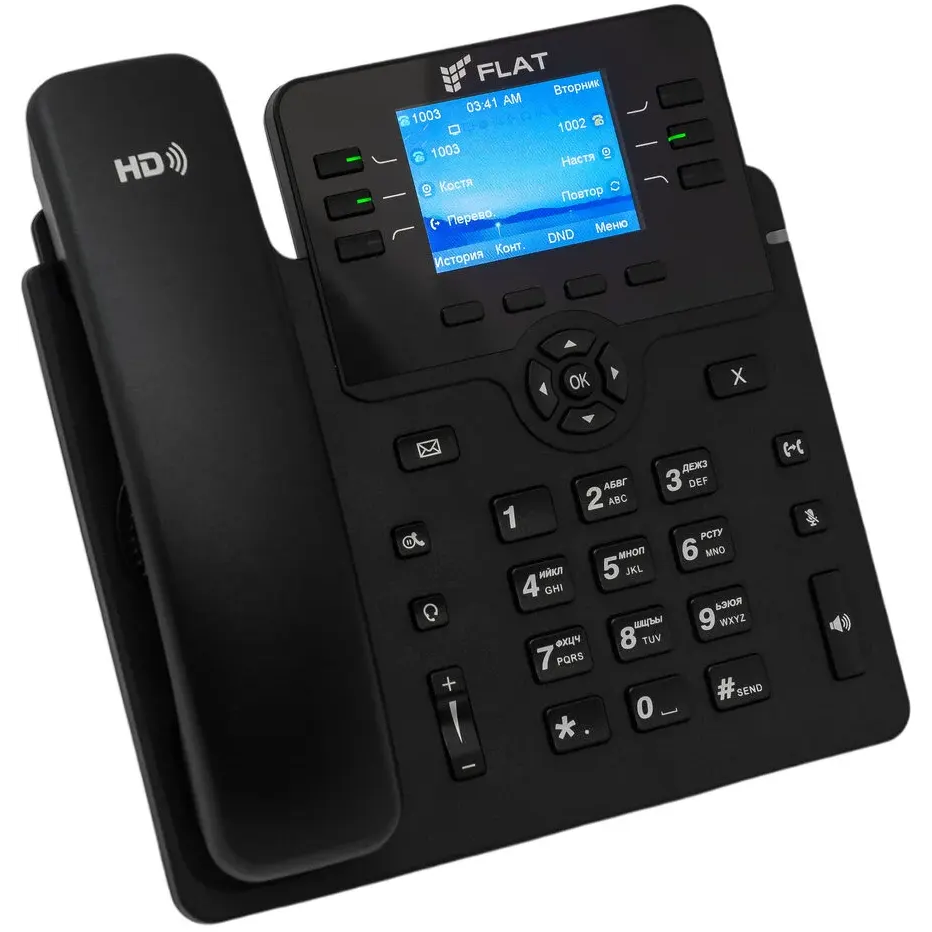 VoIP-телефон Flat-Pro Flat-Phone B6 (Статус ТОРП) - FLAT-PHONE-B6/RU - фото 2
