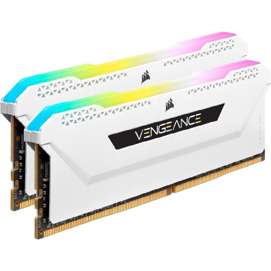 Оперативная память 16Gb DDR4 3600MHz Corsair Vengeance RGB PRO SL (CMH16GX4M2D3600C18W) (2x8Gb KIT)