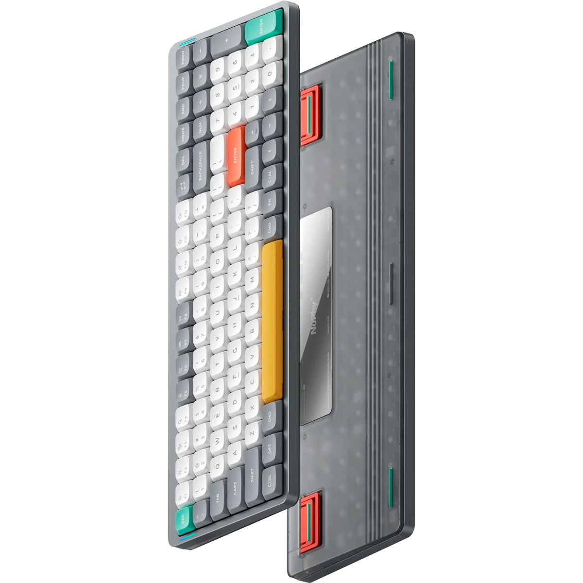 Клавиатура NuPhy AIR96 V2 Wireless (Cowberry Switch) RGB Lunar Gray - AIR96v2-LG-24 - фото 3