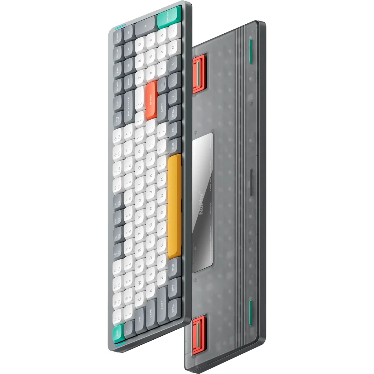 Клавиатура NuPhy AIR96 V2 Wireless (Red Switch) RGB Lunar Gray - AIR96v2-LG-1 - фото 3