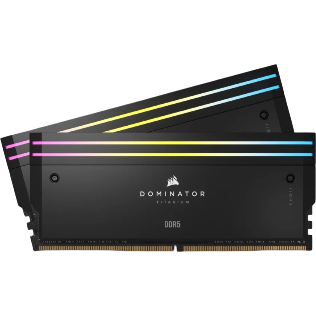 Оперативная память 64GB DDR5 6600MHz Corsair Dominator Titanium RGB (CMP64GX5M2X6600C32) (2x32GB KIT) - фото 2