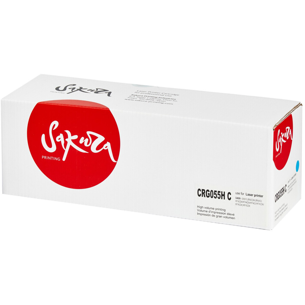 Картридж Sakura SACRG055HC-ECO Cyan
