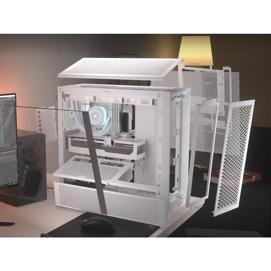 Корпус Corsair Frame 4000D White (CC-9011291-WW) - фото 14