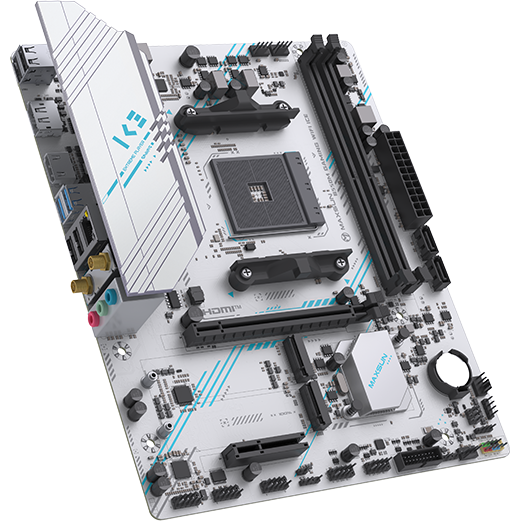 Материнская плата Maxsun B550M GAMING WIFI ICE - MS-B550M GAMING WIFI ICE - фото 2