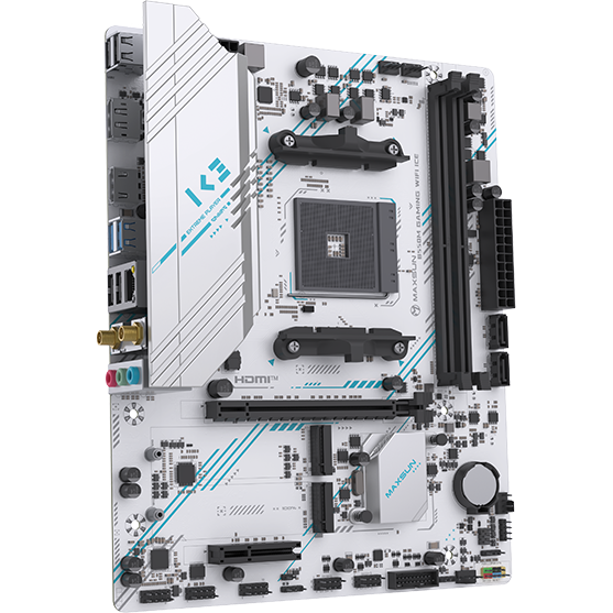 Материнская плата Maxsun B550M GAMING WIFI ICE - MS-B550M GAMING WIFI ICE - фото 3