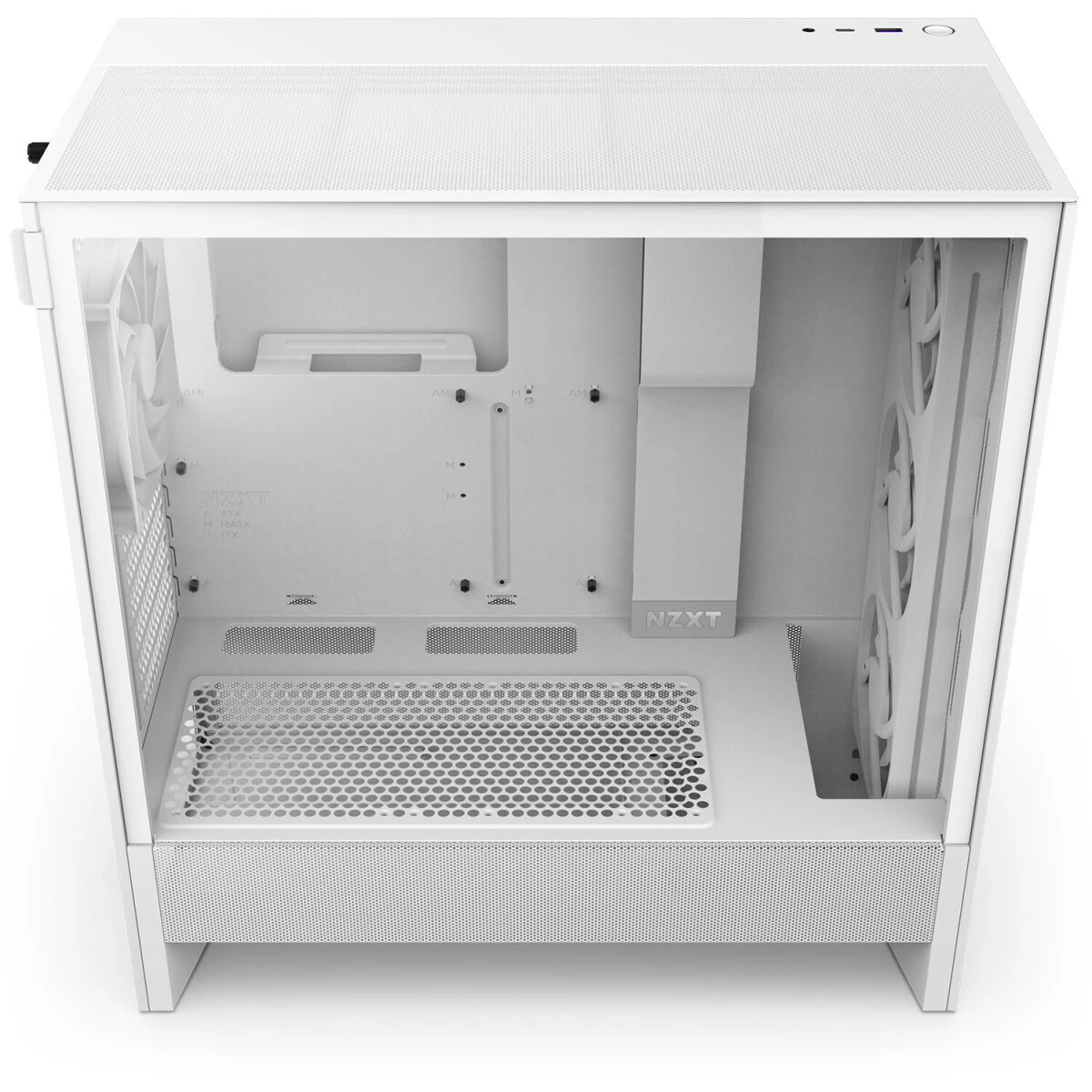 Корпус NZXT H5 Flow RGB White - CC-H52FW-R1 - фото 5