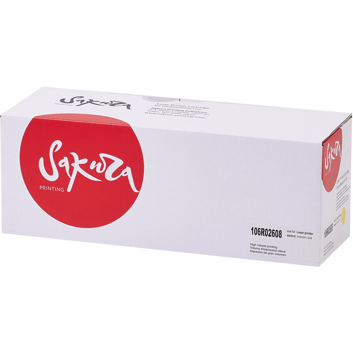 Картридж Sakura SA106R02608 Yellow