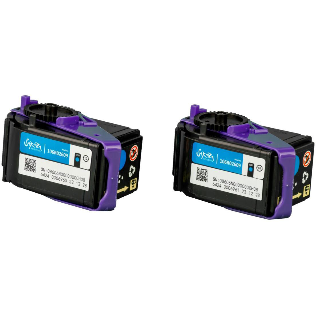 Картридж Sakura SA106R02609 Cyan - фото 2