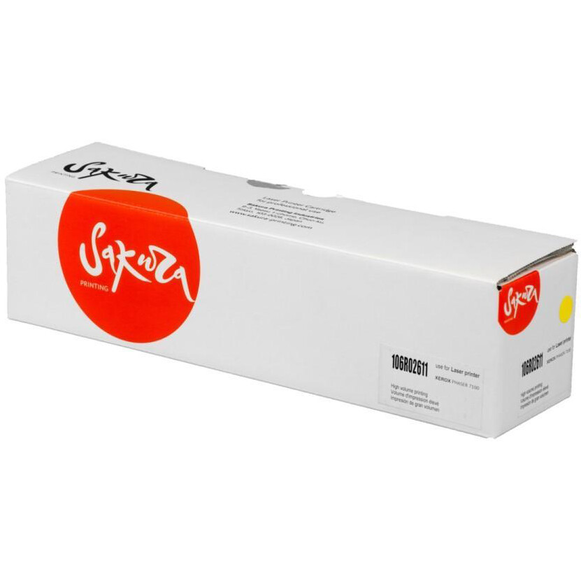 Картридж Sakura SA106R02611 Yellow