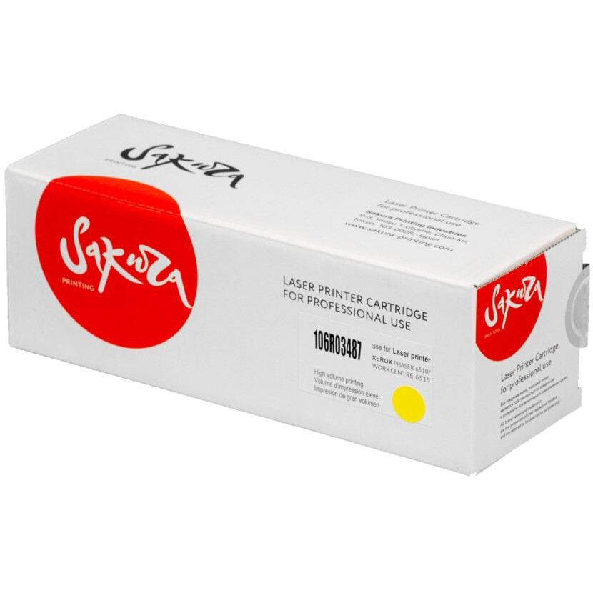 Картридж Sakura SA106R03487 Yellow