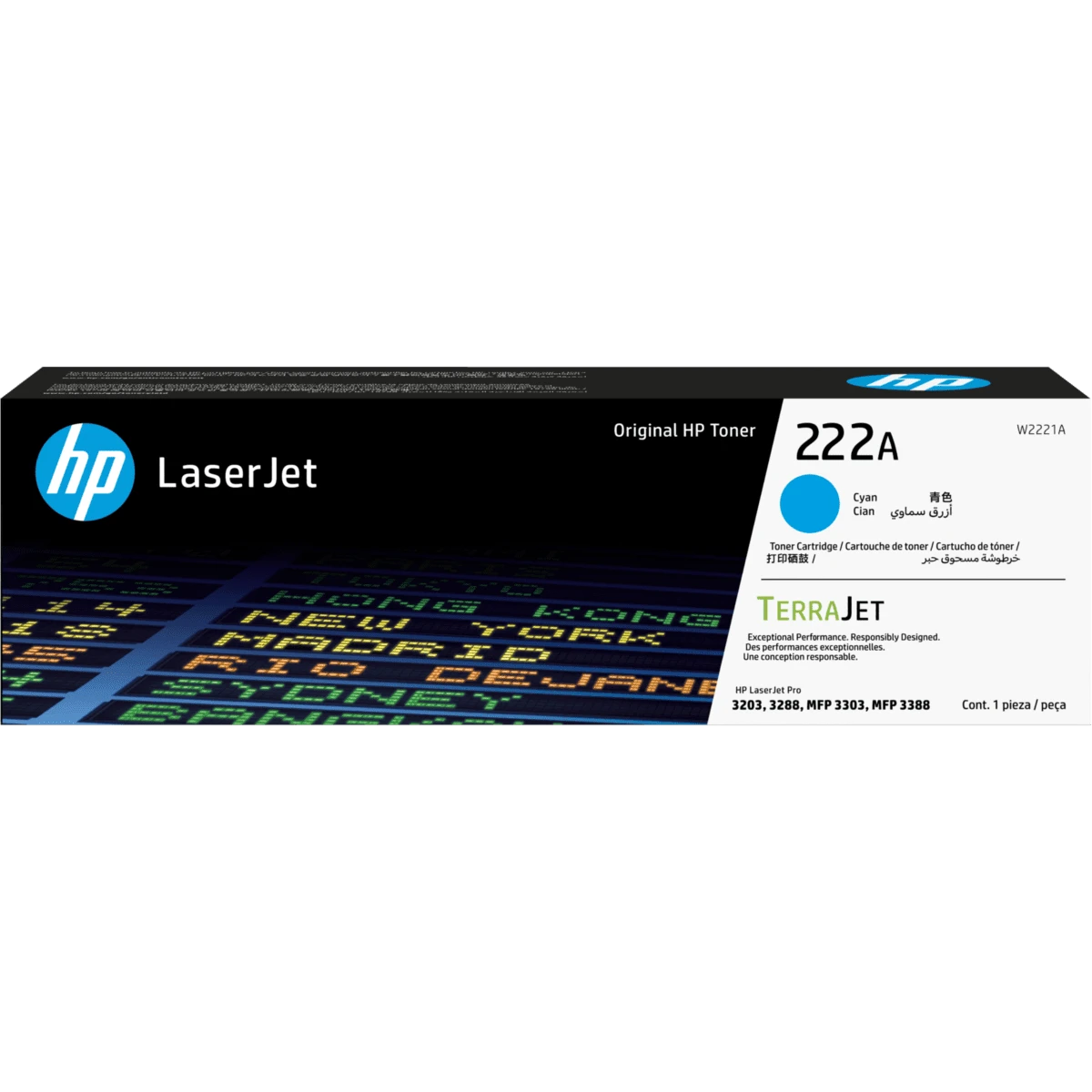 Картридж HP W2221A (№222A) Cyan