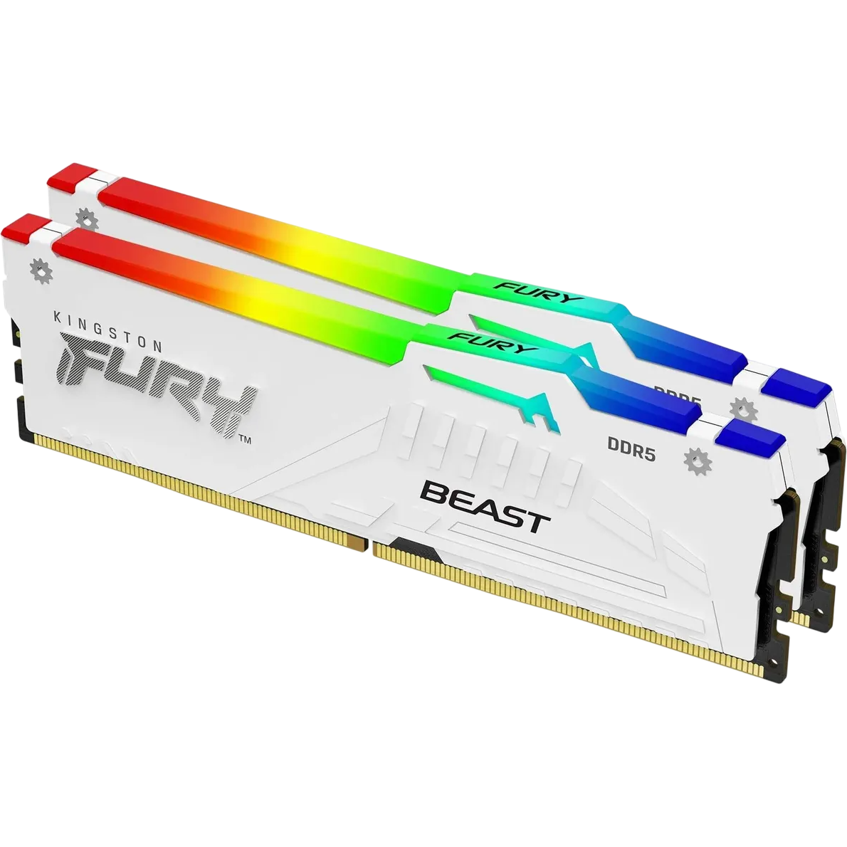 Оперативная память 32Gb DDR5 6400MHz Kingston Fury Beast RGB (KF564C32BWEAK2-32) (2x16Gb KIT)