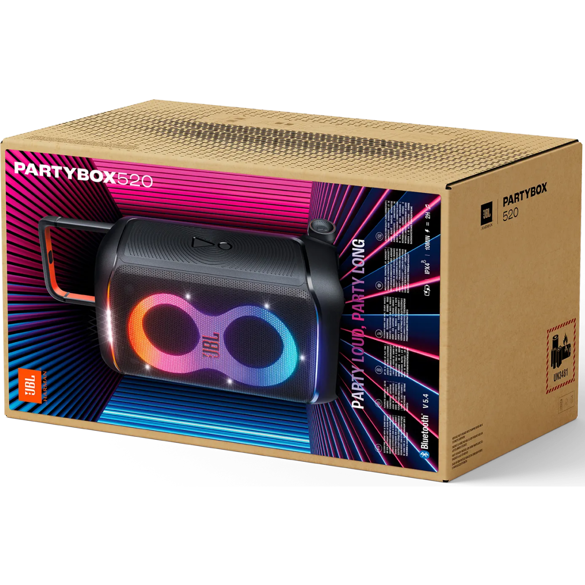 Портативная акустика JBL Partybox 520 Black - JBLPARTYBOX520EU - фото 14