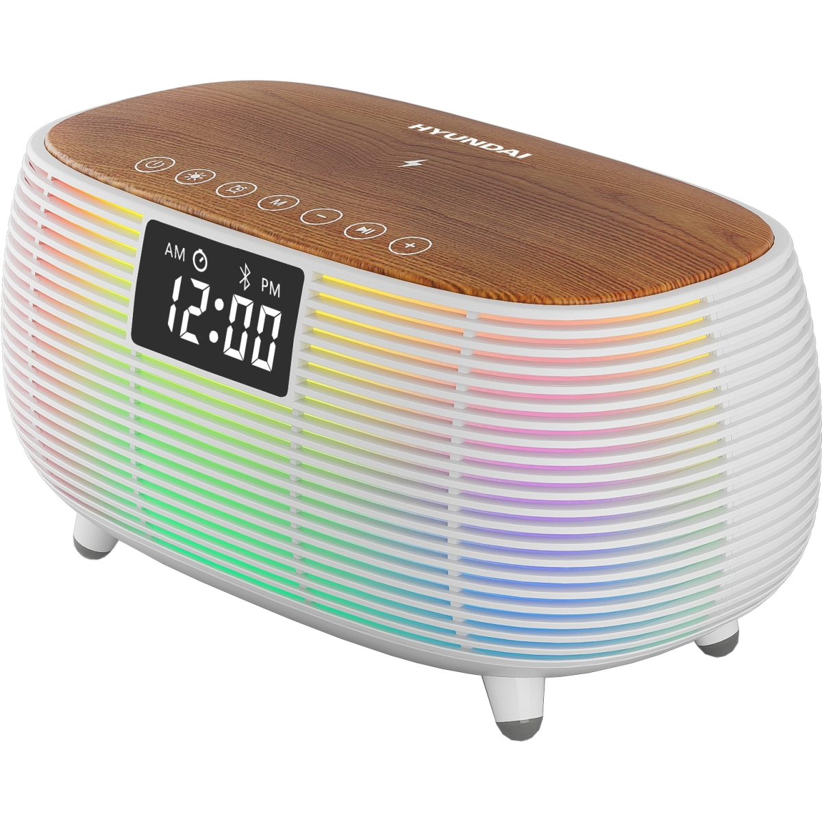 Радиобудильник Hyundai H-RCL231 White - фото 2