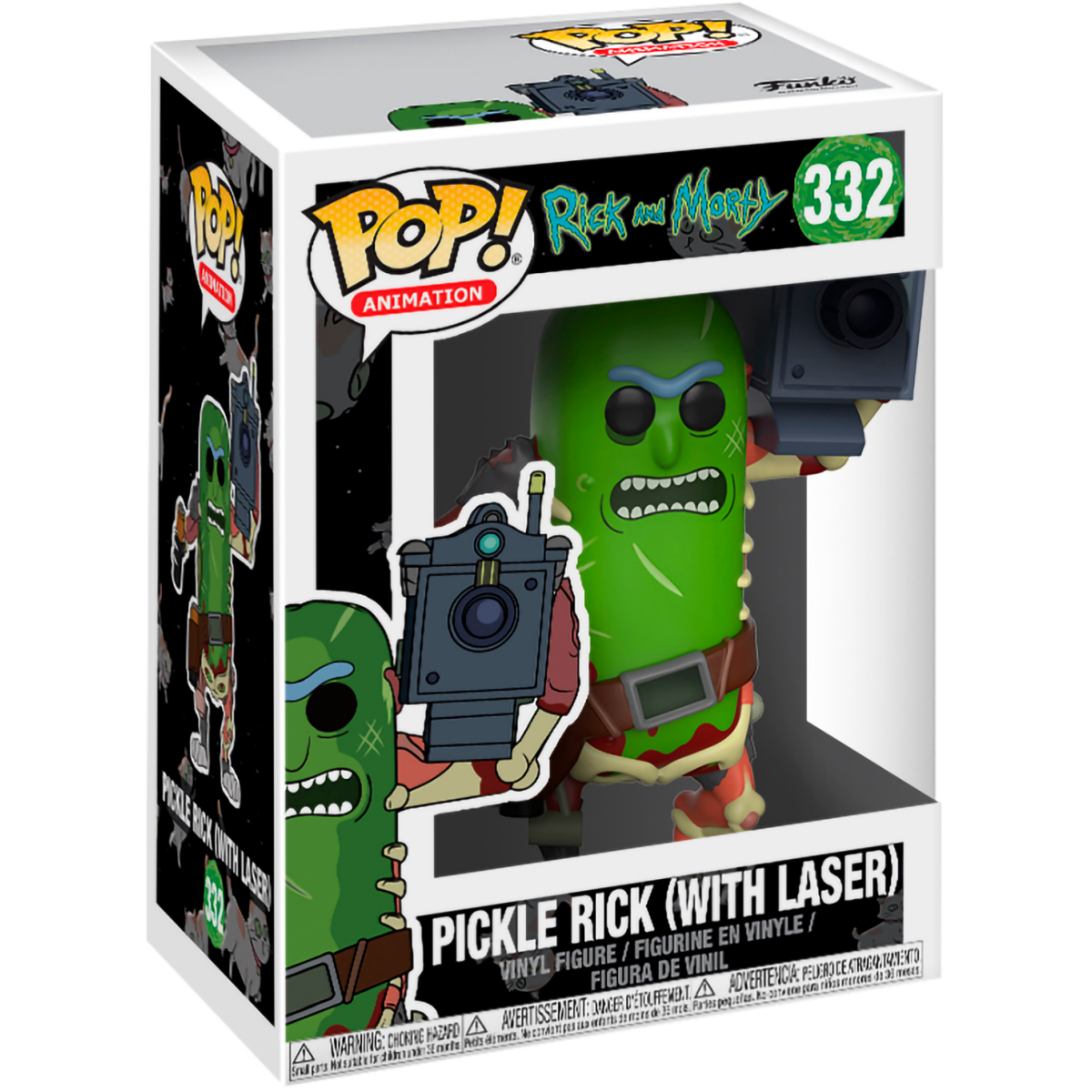Фигурка Funko POP! Animation Rick & Morty Pickle Rick with Laser - 27862 - фото 2