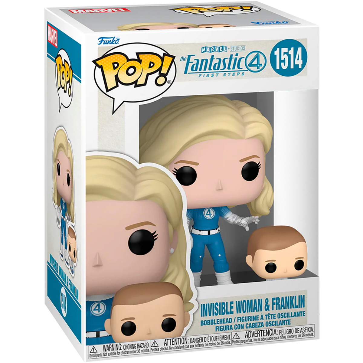 Фигурка Funko POP! Bobble Marvel Fantastic Four FF Invisible Woman & Franklin - 83583 - фото 2