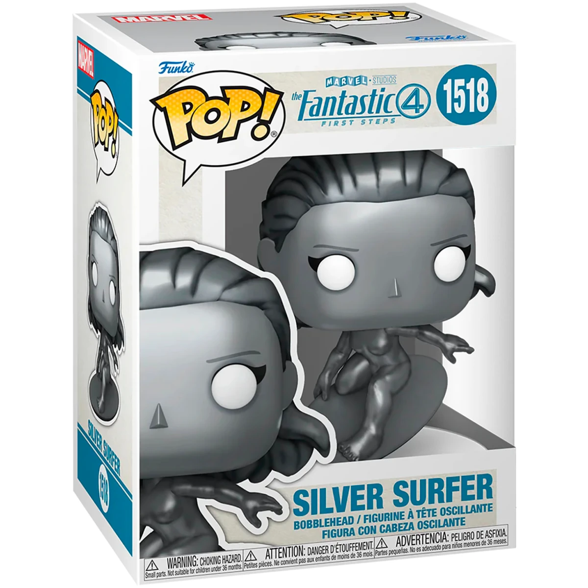 Фигурка Funko POP! Bobble Marvel Fantastic Four FF Silver Surfer - 83587 - фото 2