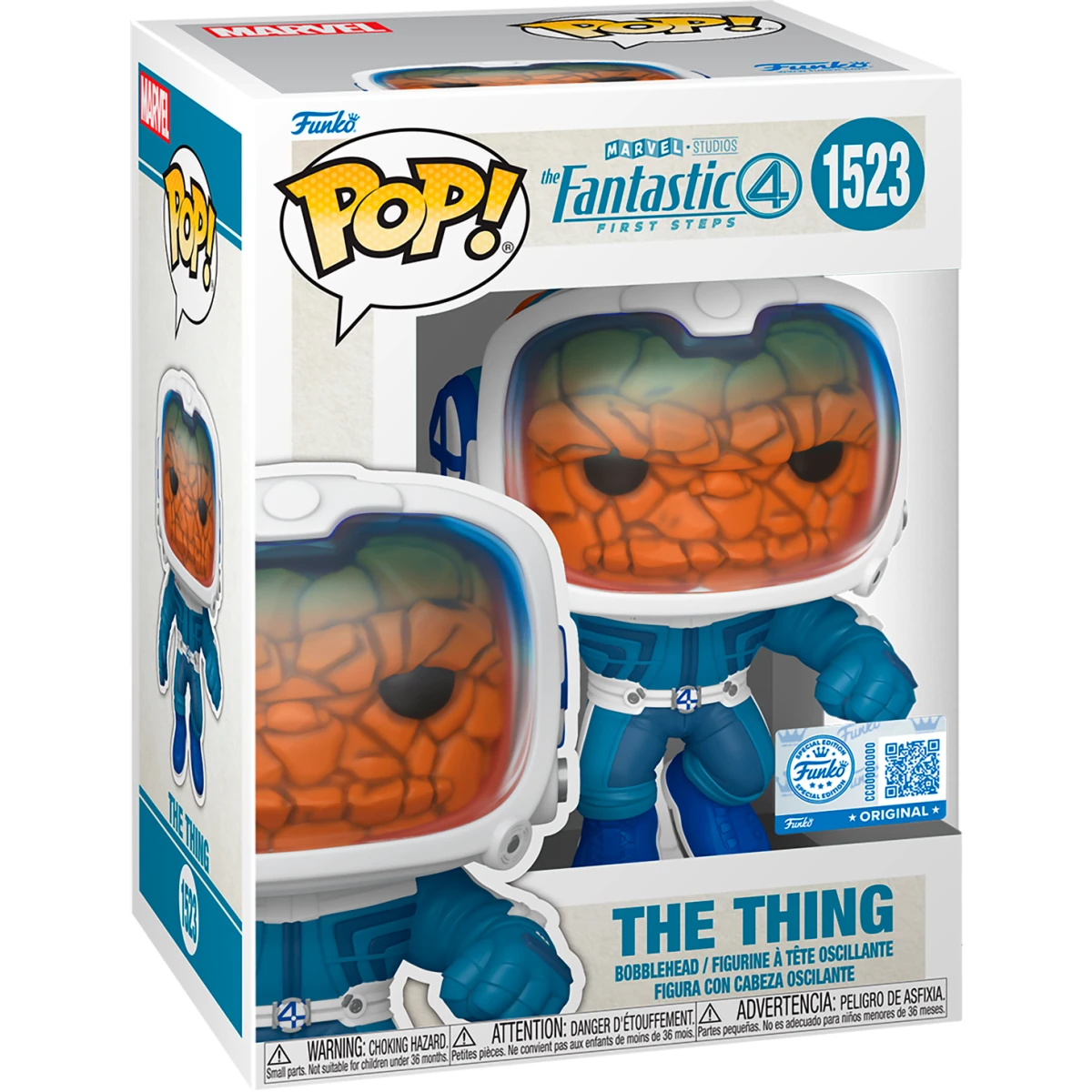 Фигурка Funko POP! Bobble Marvel Fantastic Four FF The Thing (85360) - фото 2