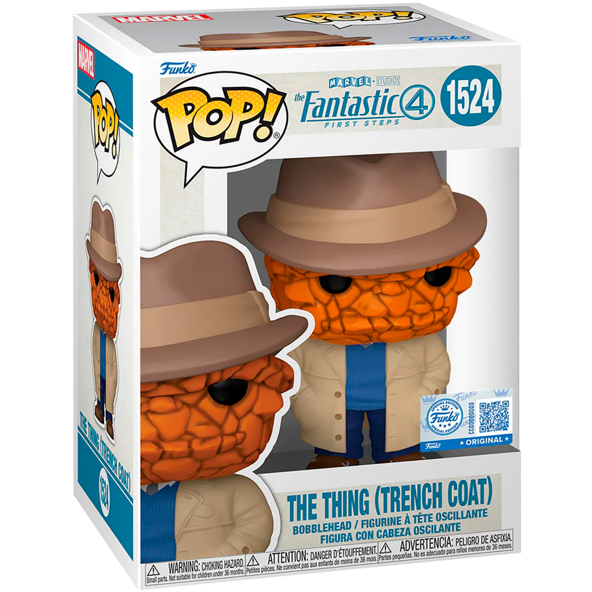 Фигурка Funko POP! Bobble Marvel Fantastic Four FF The Thing (Trench Coat) - 84911 - фото 2
