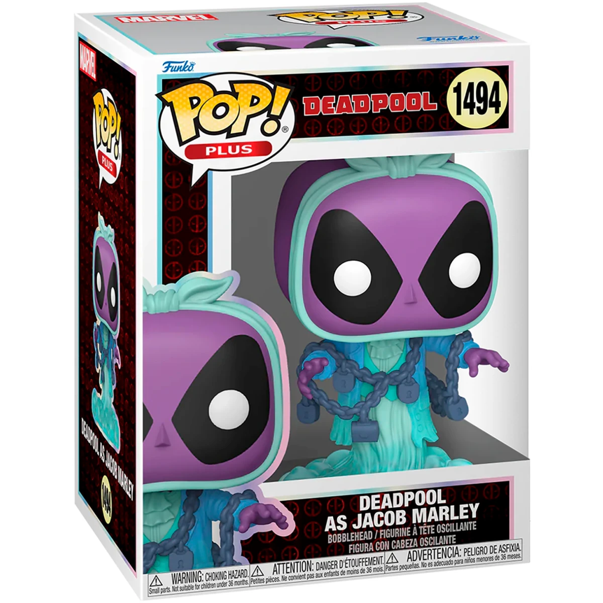 Фигурка Funko POP! Plus Bobble Marvel Deadpool Lit Cls Deadpool As Jacob Marley - 83987 - фото 2