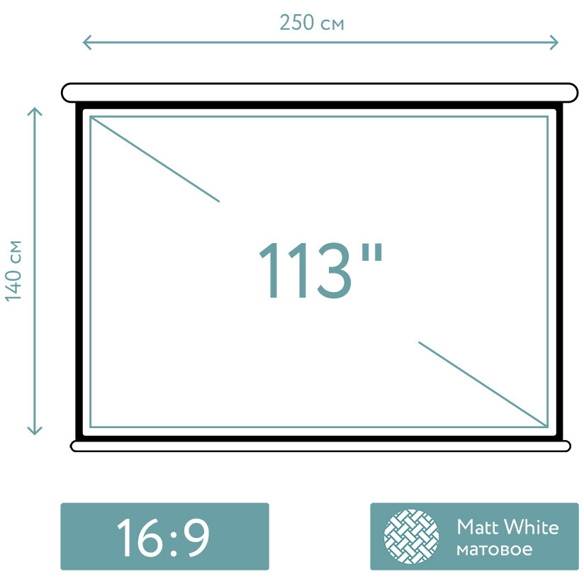 Экран Sakura SCPSM-250x140 - фото 8