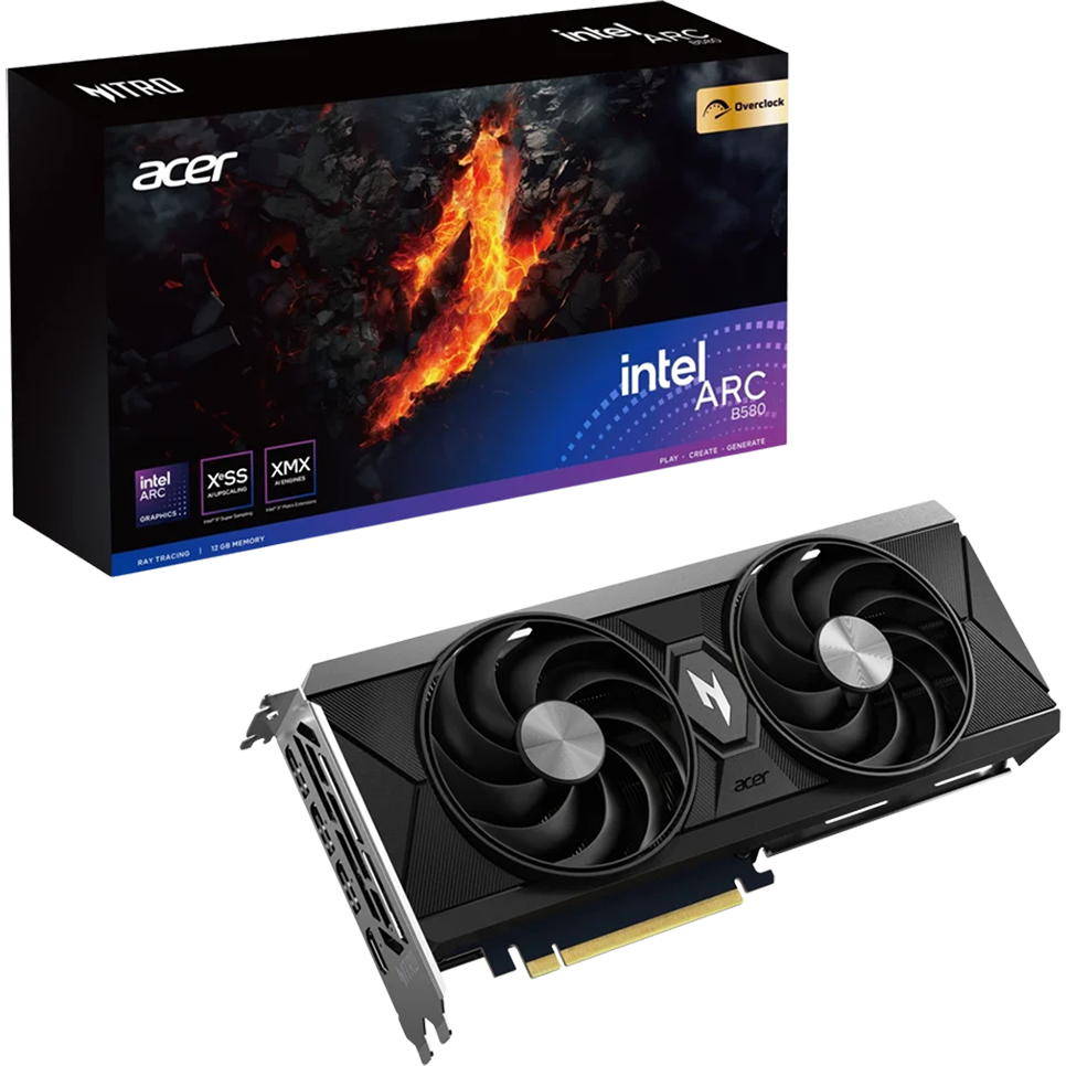 Видеокарта Intel Arc B580 Acer Nitro OC 12Gb (DP.Z4BWW.P01) - фото 6