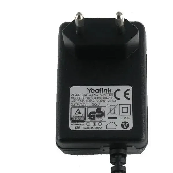 Блок питания Yealink 5VDC.600MA - PSU-5V/600MA
