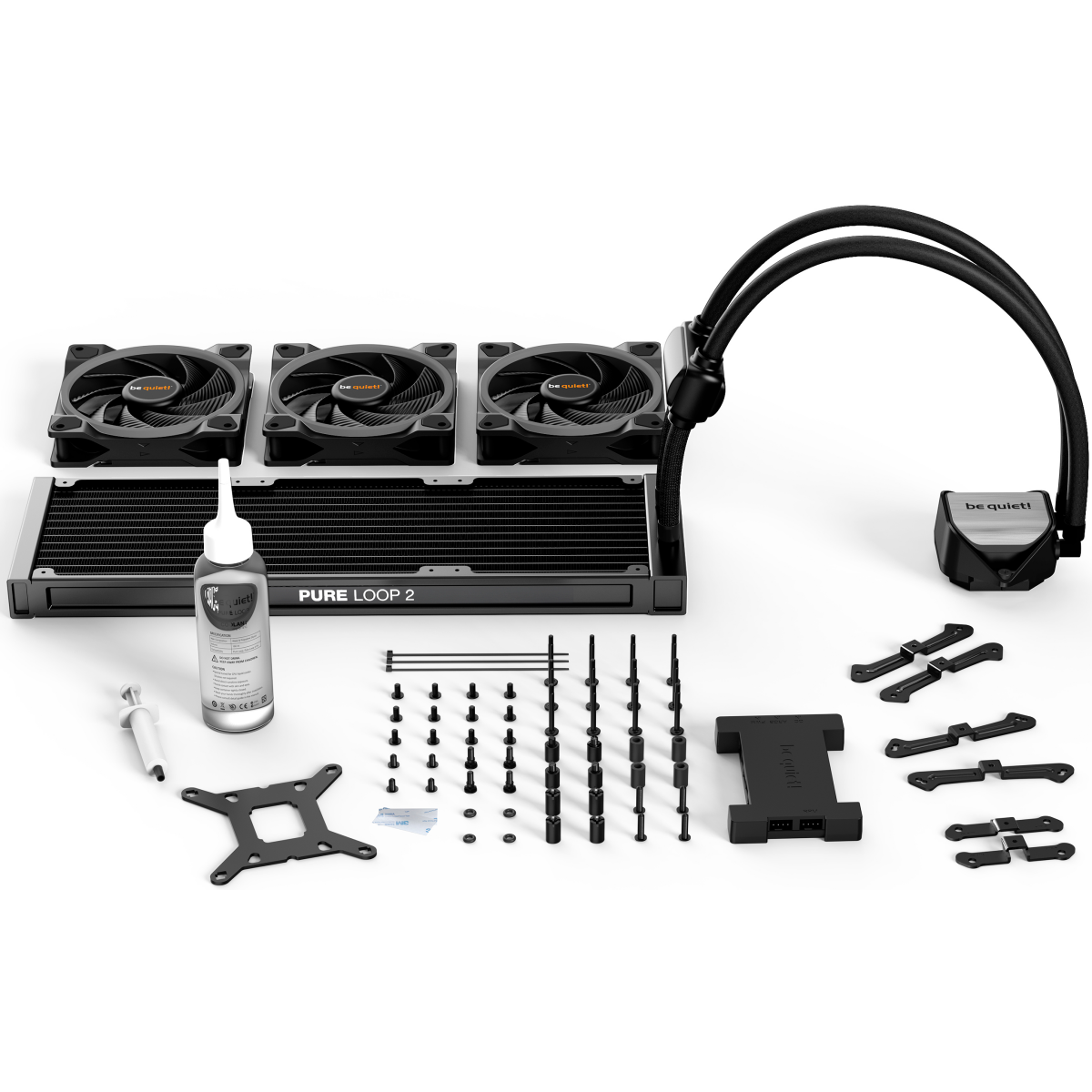 Система жидкостного охлаждения Be Quiet Pure Loop 2 FX Black 360mm - BW015 - фото 3