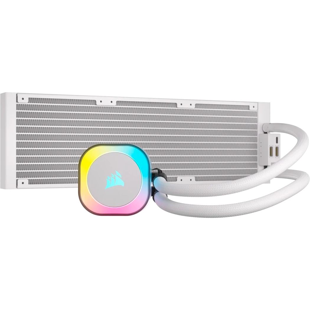 Система жидкостного охлаждения Corsair iCUE LINK H150i RGB White (CW-9061006-WW) - фото 2
