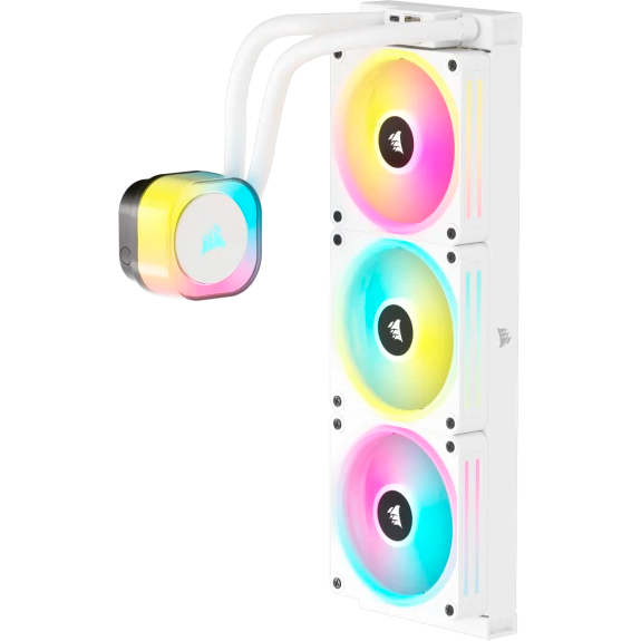 Система жидкостного охлаждения Corsair iCUE LINK H150i RGB White (CW-9061006-WW) - фото 4