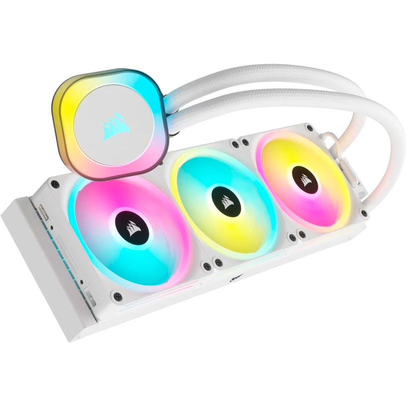 Система жидкостного охлаждения Corsair iCUE LINK H150i RGB White (CW-9061006-WW) - фото 5